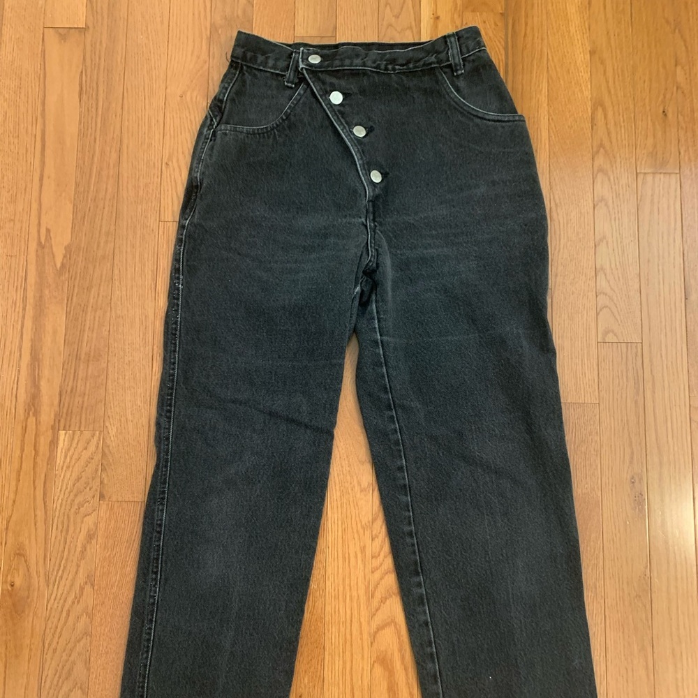 Vintage Roper Black Criss Cross Jeans